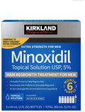 Kirkland Signature Minoxidil 5% 6-month supply box